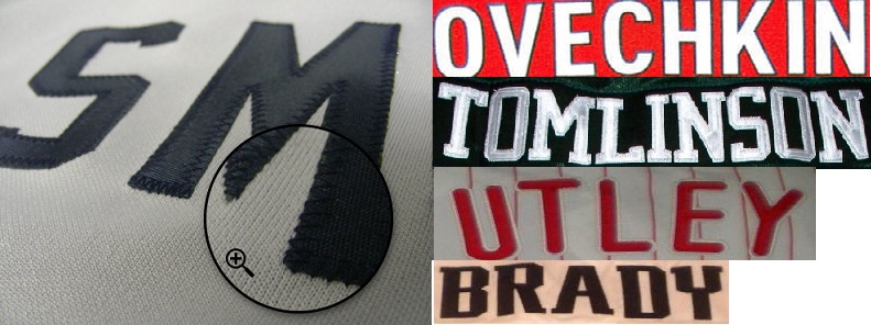 Pre Stitched Pro Football/Hockey/Baseball Letters
